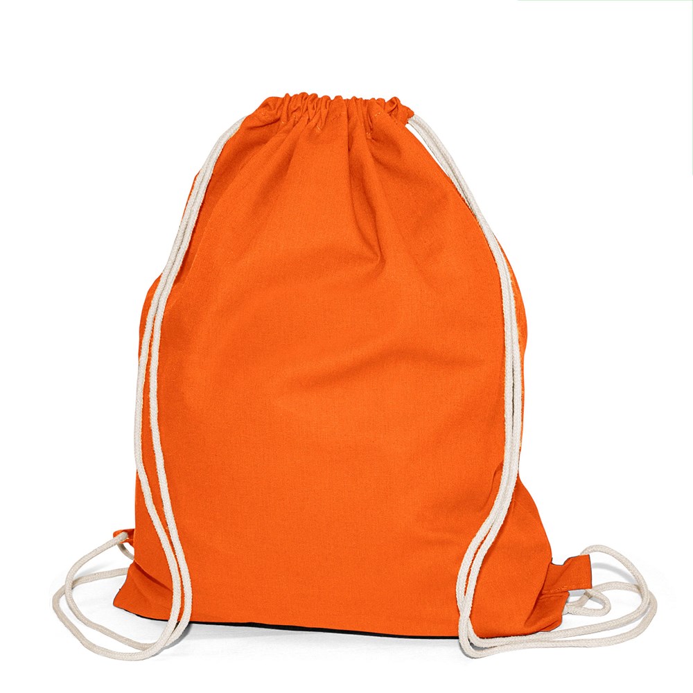 BOSTON – Baumwollrucksack mit Kordelzug - orange