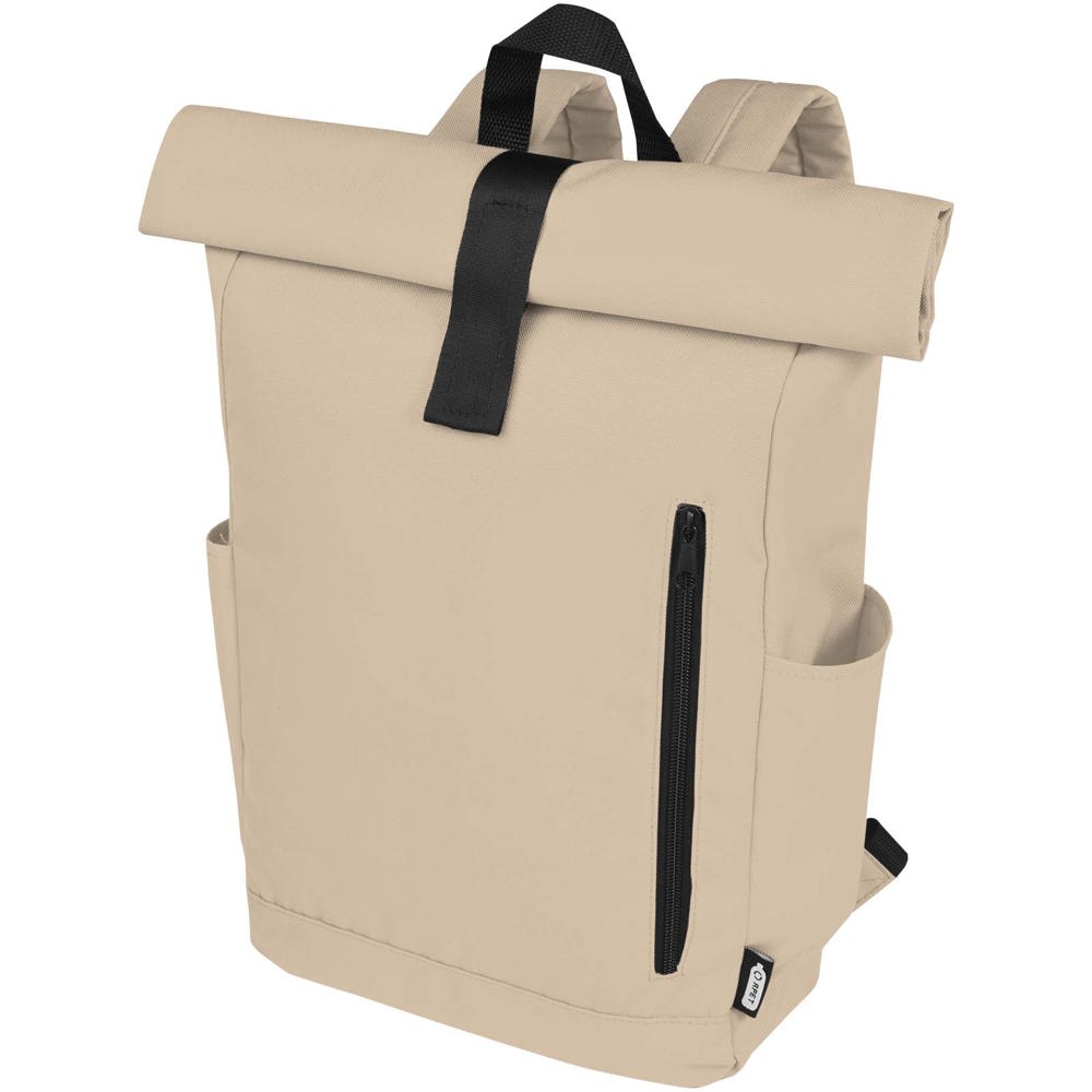 Byron 15,6" GRS RPET Roll-Top Rucksack 18 L - oatmeal