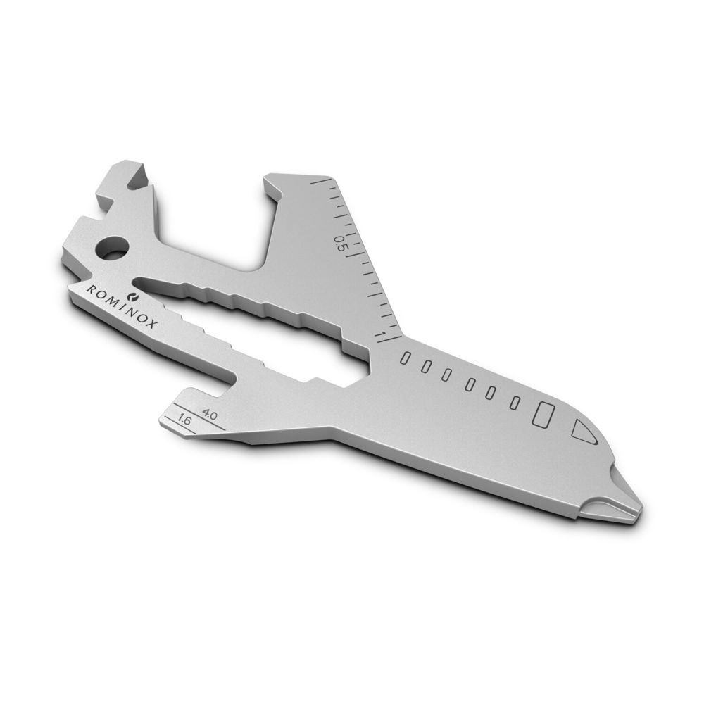 Geschenkartikel: ROMINOX® Key Tool Airplane / Flugzeug (19 Funktionen) im Motiv-Mäppchen Deutschland Fan Jubelverstärker