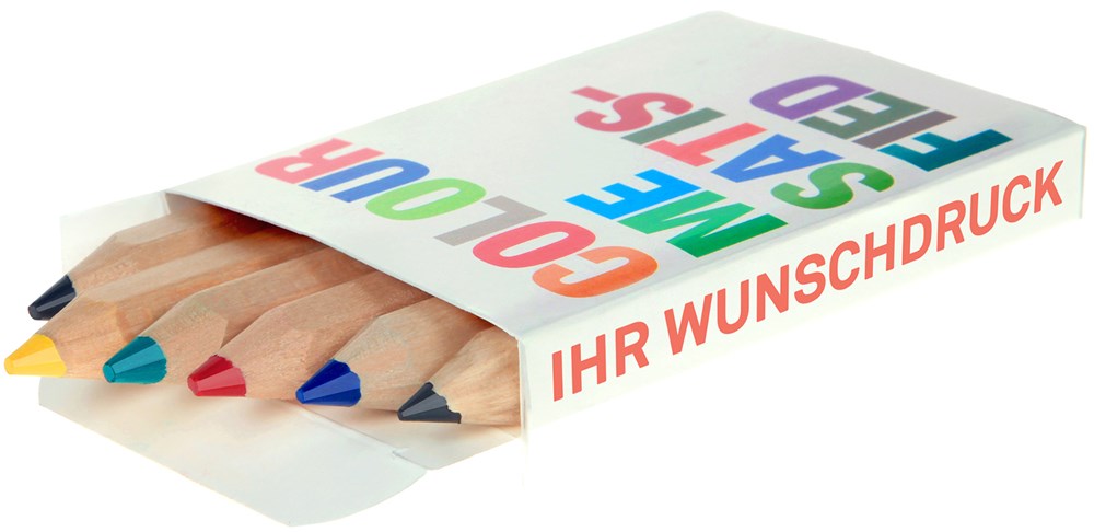 JUMBO Buntstifte, 6er Set, inklusive Rundumdruck JUMBO Buntstifte, 6er Set, inklusive Rundumdruck