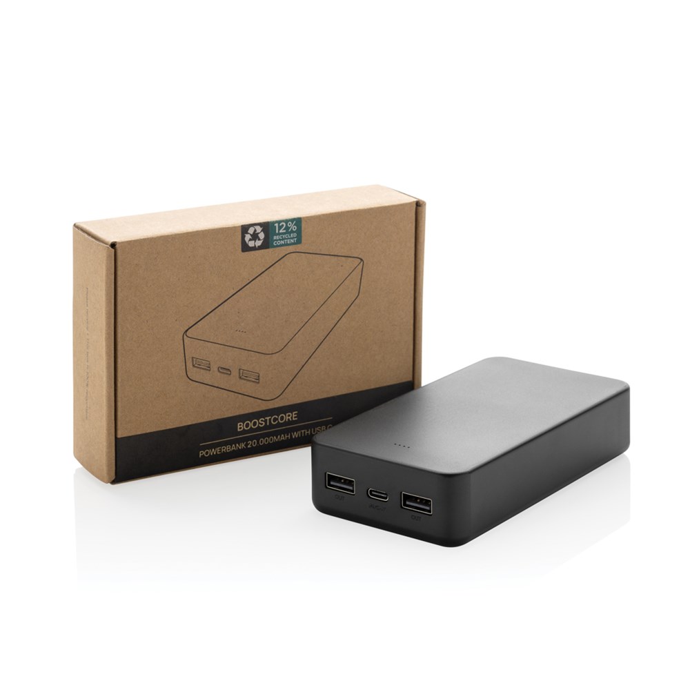 Boostcore 20.000mAh Powerbank aus RCS rec. Kunststoff