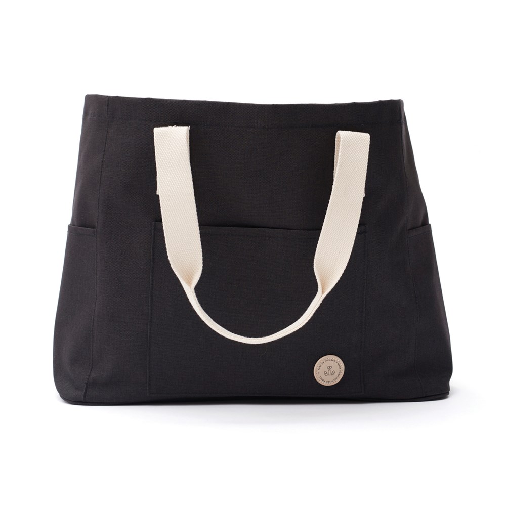 VINGA Sortino Strandtasche - schwarz (± PMS 19-0405)