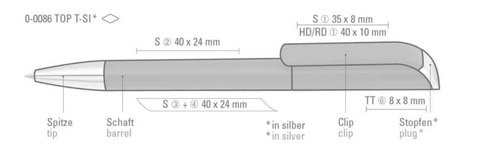 EFFECT TOP transparent SI, dunkelviolett