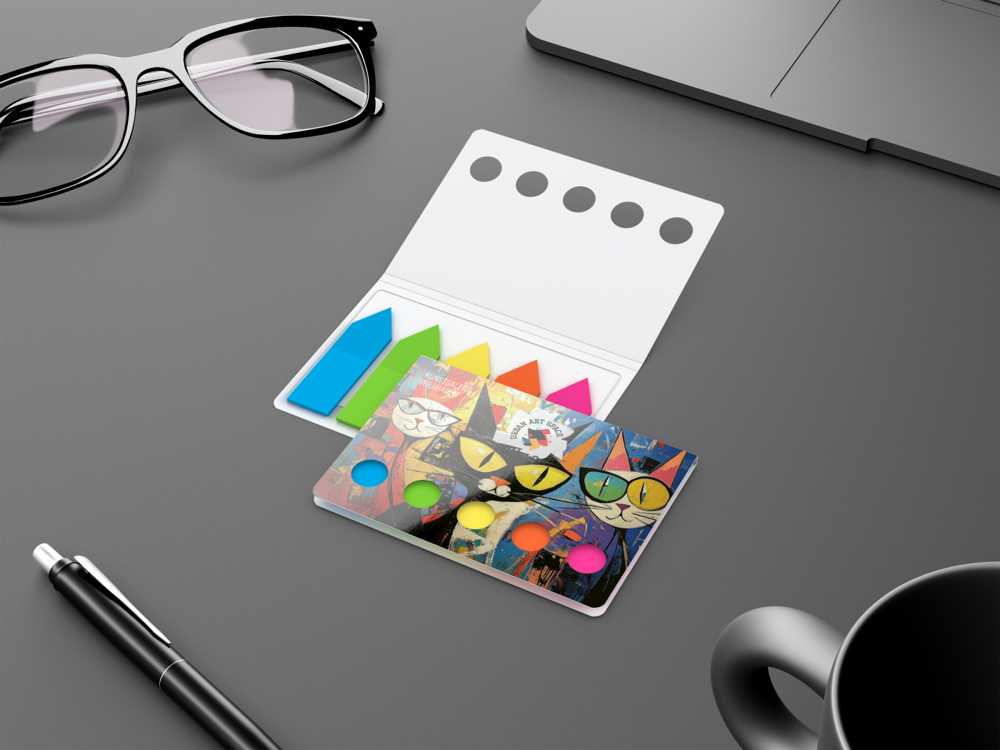 Haftmarker-Set Memo-Card, Pfeil-Filmmarker, matt