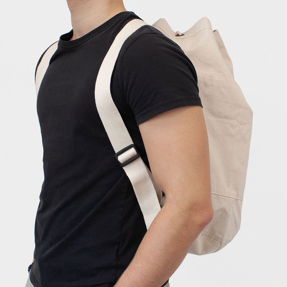 CORFU – Canvas-Rucksack mit Kordelzug und verstellbarem Schultergurt