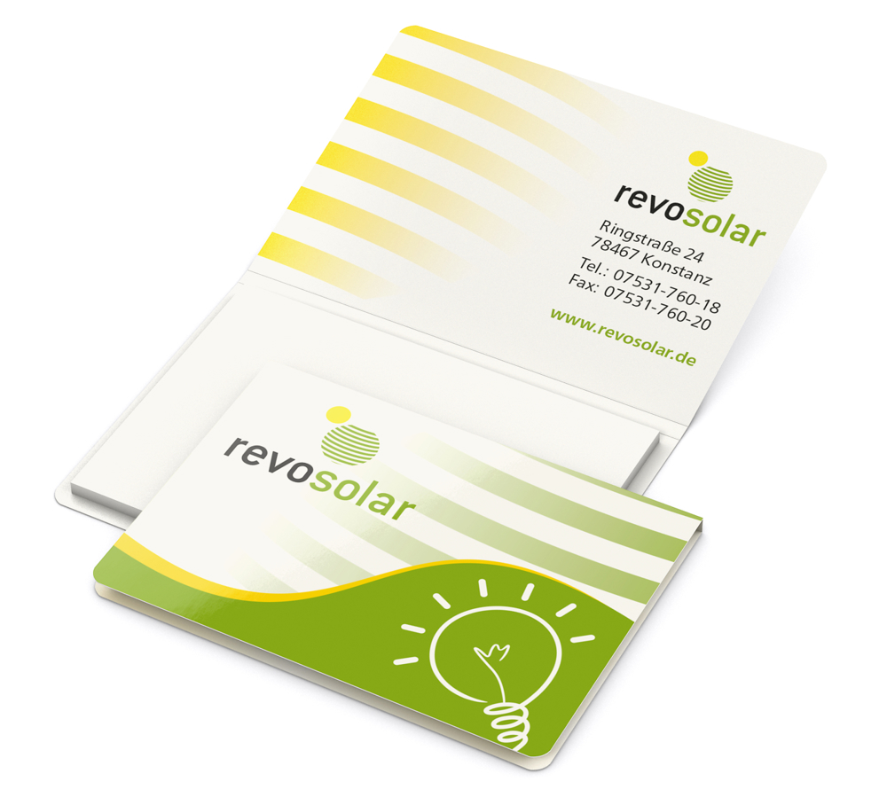 Haftnotizblock Memo-Card RECYCLING