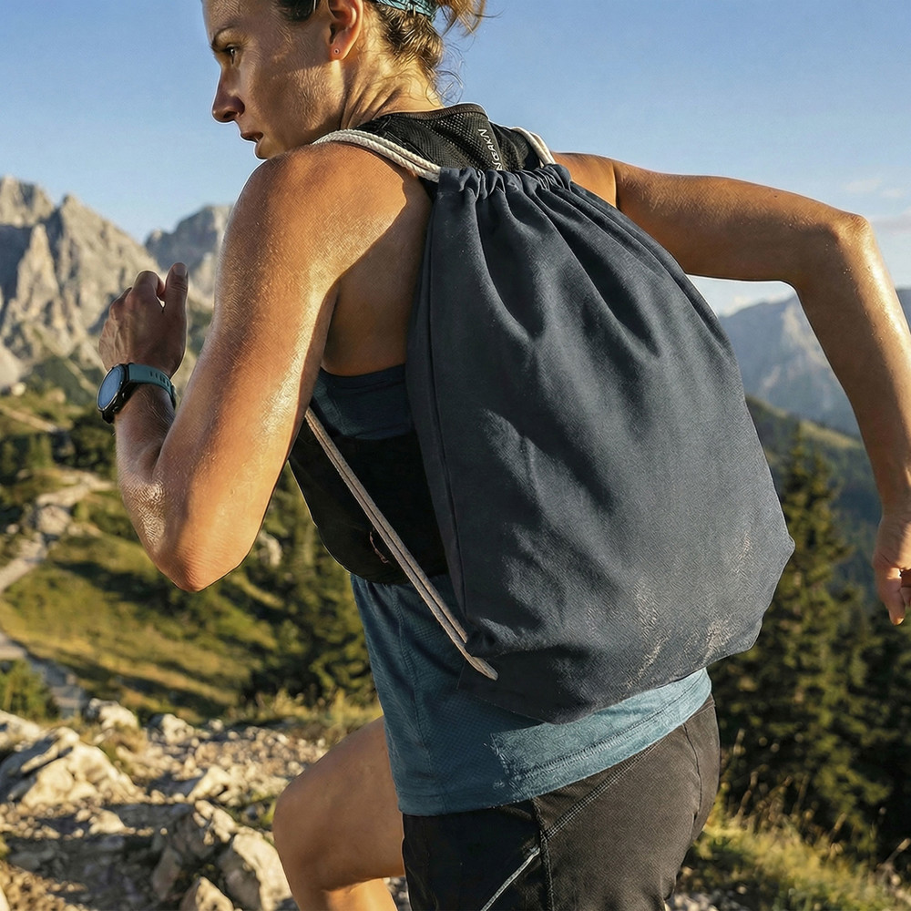 BOSTON – Baumwollrucksack mit Kordelzug