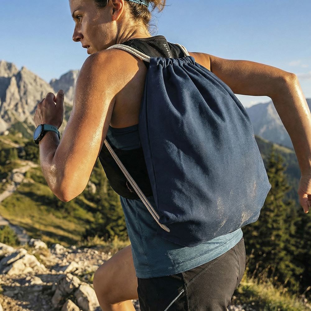 BOSTON – Baumwollrucksack mit Kordelzug