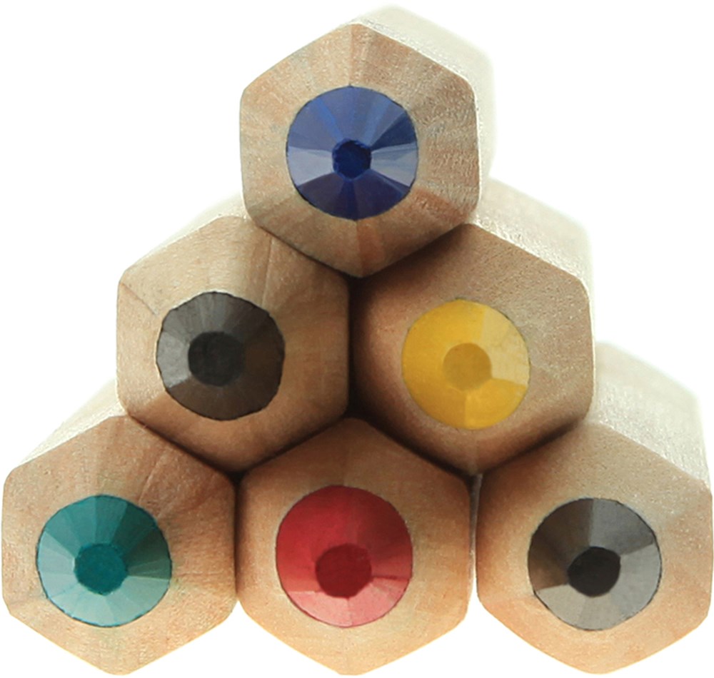 JUMBO Buntstifte, 6er Set, inklusive Rundumdruck JUMBO Buntstifte, 6er Set, inklusive Rundumdruck