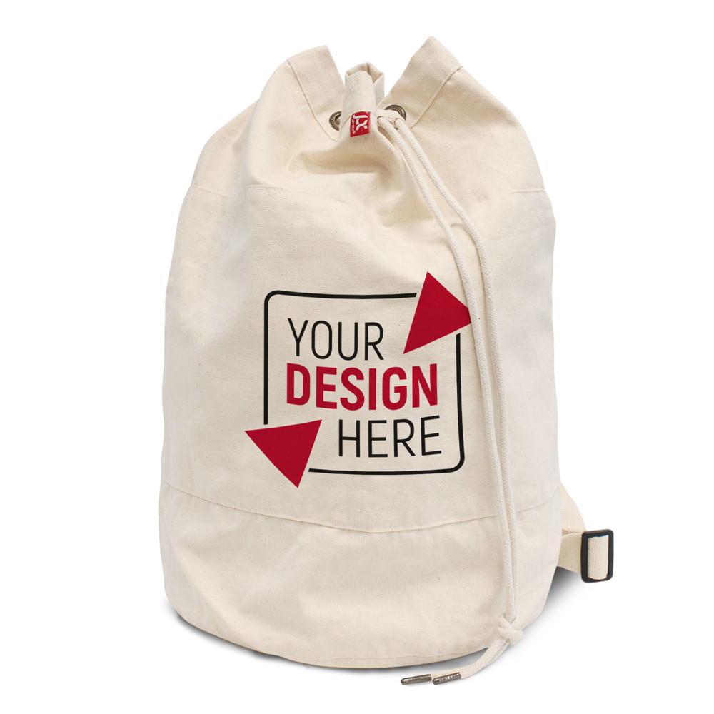 CORFU – Canvas-Rucksack mit Kordelzug und verstellbarem Schultergurt