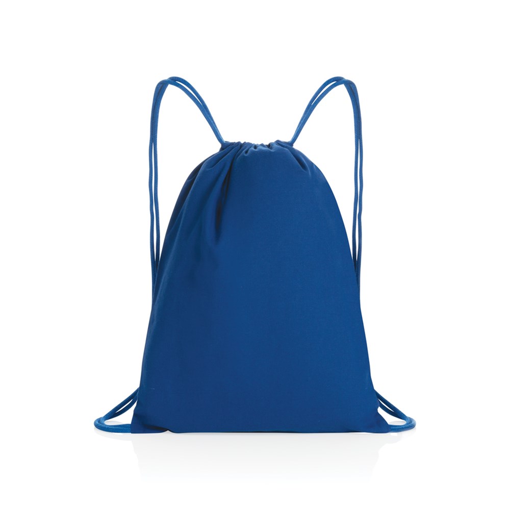 Impact AWARE™ recycelter Baumwoll-Sportbeutel 145gr - blau (± PMS 2154C)