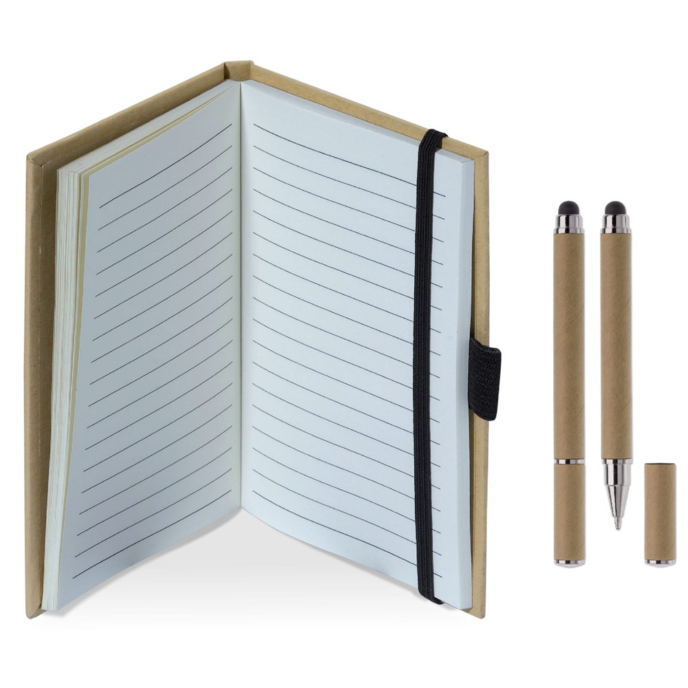 Karton Notizbuch A6 + Stift Karton Notizbuch A6 + Stift